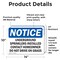 Signmission Underground Sprinklers Installed Contact, 14 in W x Rectangle, Vinyl Decal OS-2PACK-NS-D-1014-L-18761 - alternate 2